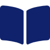 solid book open blue