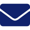 Envelop solid blue icon