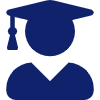 graduated user icon blue